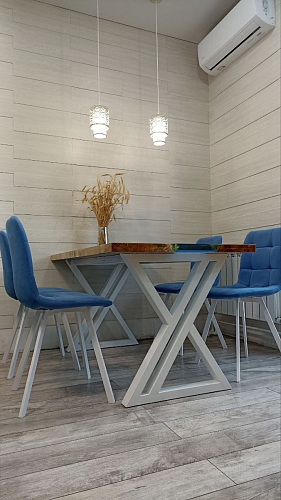 Стул на металлокаркасе Чилли зеленый / черный фото покупателя 1311