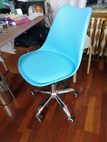 Компьютерное кресло Kolin с подушкой clear / white фото покупателя 44