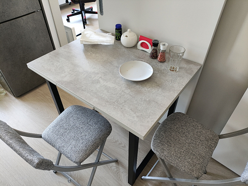 Стол Форли дуб велингтон / черный матовый фото покупателя 28