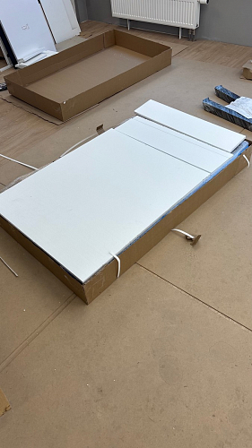 Керамический стол Вилли 140(200)х80 серый мрамор larka grey / черный фото покупателя 2