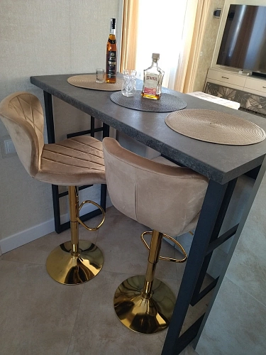 Барный стул Porch beige / chrome фото покупателя 18