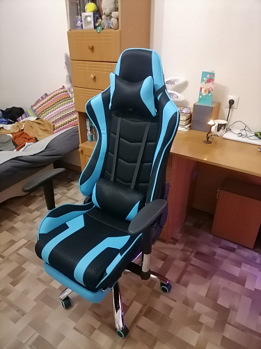 Компьютерное кресло Kano 1 light blue / black фото покупателя 120