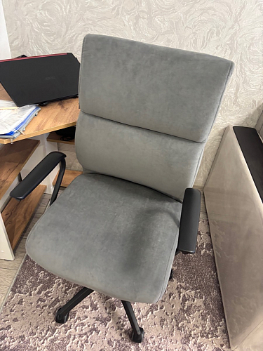 Компьютерное кресло Benefit флок бежевый 7 фото покупателя 68