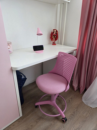 Компьютерное кресло Kiddy/Кидди бирюзовое ткань (сетка) фото покупателя 15