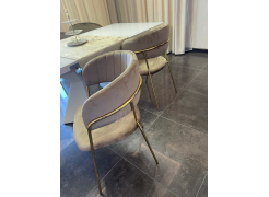 Стул на металлокаркасе Kamelia темно-серый / золотой фото покупателя 33