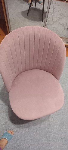 Стул на металлокаркасе Gabi 1 light blue / black / gold фото покупателя 436