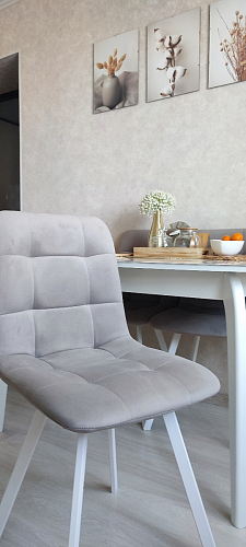 Стул на металлокаркасе Чилли К черный / зеленый фото покупателя 456