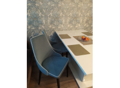 Стул на металлокаркасе Kora 1 light blue / white / black фото покупателя 4