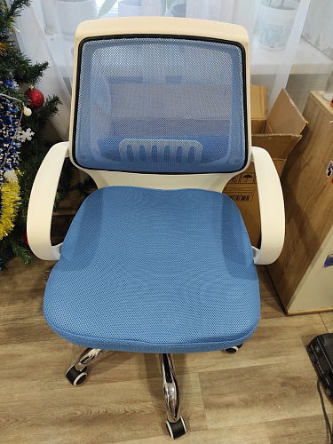 Компьютерное кресло Ergoplus light gray / white фото покупателя 24