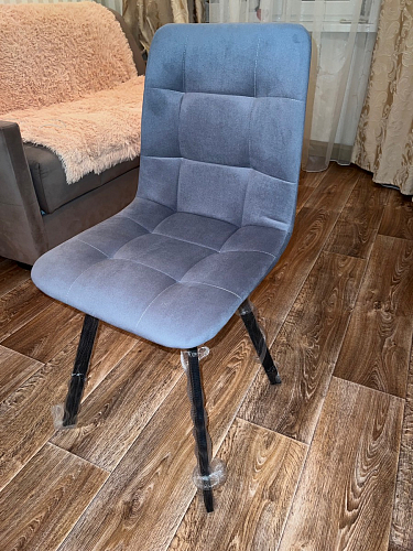 Комплект стульев Чилли 4 шт темно-серый / черный фото покупателя 275