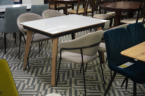 Стул на металлокаркасе Рансол синий / черный глянец из шоурума 5