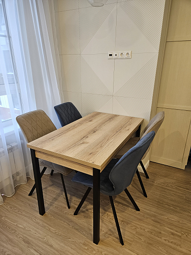 Стол Оригон сонома / черный матовый фото покупателя 49