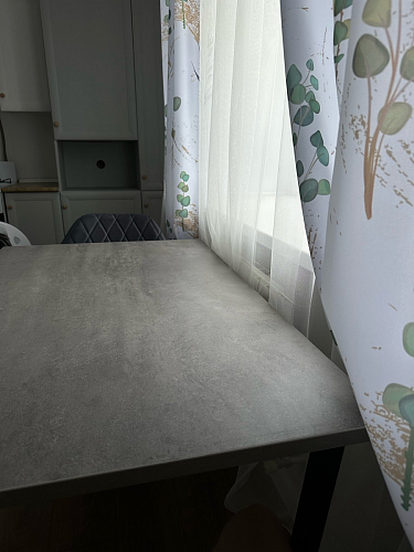 Деревянный стол Лота Лофт 140х80 черный матовый / бетон светлый фото покупателя 104