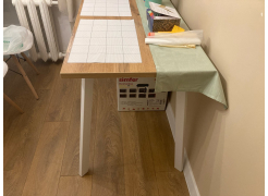 Стол Тринити Лофт 120 32 мм бетон / черный матовый фото покупателя 213