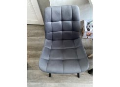 Стул на металлокаркасе Челси серый 02 / черный фото покупателя 88