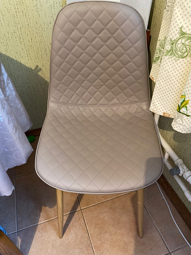 Стул на металлокаркасе Capri dark beige / white фото покупателя 71