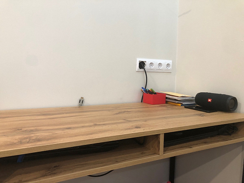 Письменный стол Леон Лофт черный матовый / дуб вотан фото покупателя 28