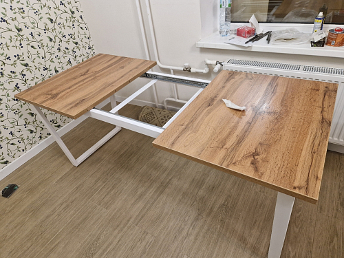 Стол Лота Лофт 140 25 мм черный матовый / бетон фото покупателя 568