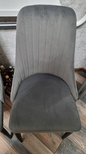 Стул на металлокаркасе Kora dark gray / black фото покупателя 327