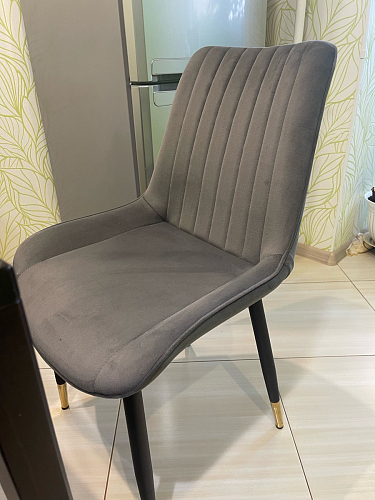 Стул на металлокаркасе Seda 1 latte / black / gold фото покупателя 76