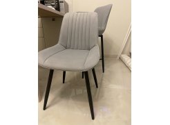 Стул на металлокаркасе Вейв светло-серый (hl 63) / 10К черный каркас фото покупателя 34