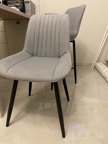 Стул на металлокаркасе Седа К латте / черный фото покупателя 34