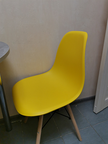 Пластиковый стул Eames PC-015 серо-голубой / дерево фото покупателя 69