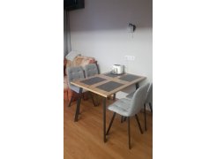 Стул на металлокаркасе Чилли светло-серый / черный фото покупателя 627