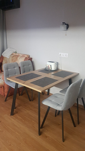 Стул на металлокаркасе Чилли К черный / зеленый фото покупателя 627