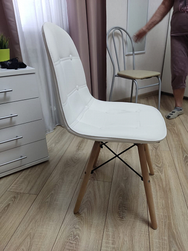 Деревянный стул Kvadro white фото покупателя 3