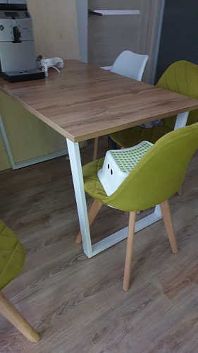 Деревянный стол Лота Лофт 120x75 дуб крафт табачный / черный матовый фото покупателя 677