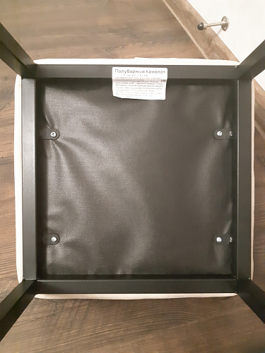 Барный стул Лофт микровелюр катания блэк / черный матовый фото покупателя 215