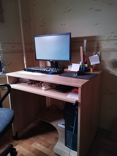 Компьютерный стол КСТ-15 бетон фото покупателя 12