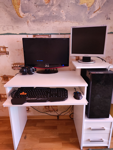 Компьютерный стол Джаз-24 левый венге фото покупателя 84