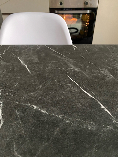 Стол Тринити Лофт 140 25 мм дуб делано темный / белый фото покупателя 114