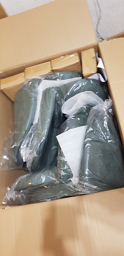 Стул на металлокаркасе Gabi 1 line light blue / black фото покупателя 62