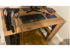 Письменный стол Битти Лофт 116х60х75 дуб вотан / черный матовый фото покупателя 80