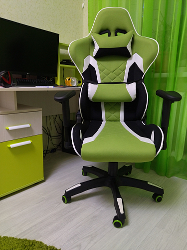 Компьютерное кресло Prime черное / синее фото покупателя 24