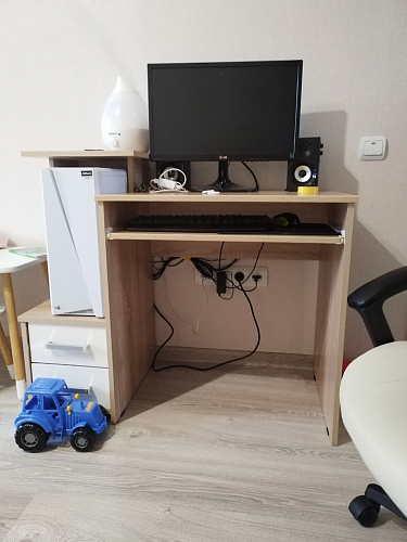 Компьютерный стол Джаз-24 левый венге фото покупателя 111