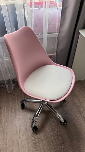 Компьютерное кресло Kolin с подушкой clear / white фото покупателя 323