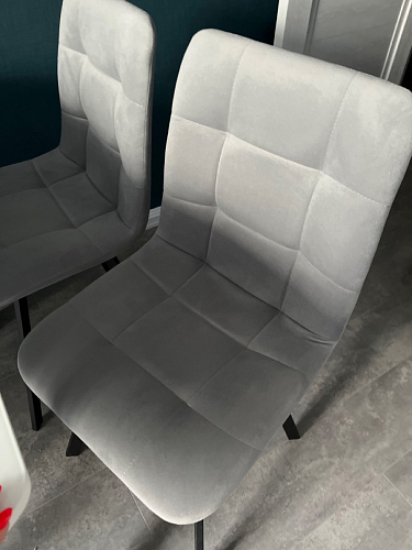 Стул на металлокаркасе Чилли К черный / зеленый фото покупателя 582