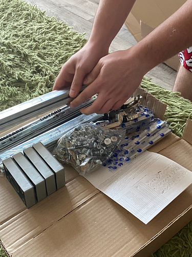 Компьютерный стол КСТ-16 левый дуб сонома / белый фото покупателя 45