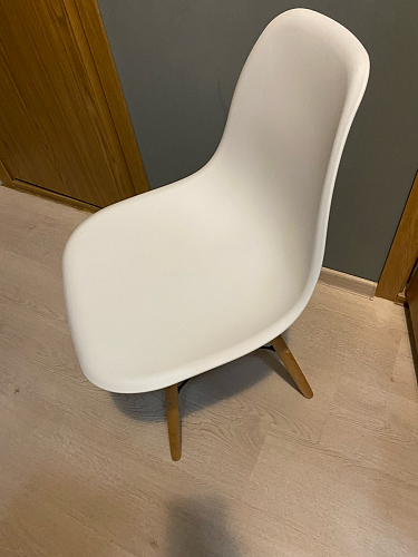 Пластиковый стул Eames PC-015 серо-голубой / дерево фото покупателя 201