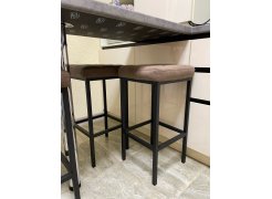 Барный стул Лофт кожзам d1 / черный матовый фото покупателя 93