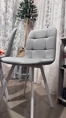 Стул на металлокаркасе Чилли зеленый / белый каркас фото покупателя 520