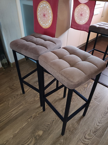 Барный стул Лофт линкольн белый / белый матовый фото покупателя 180