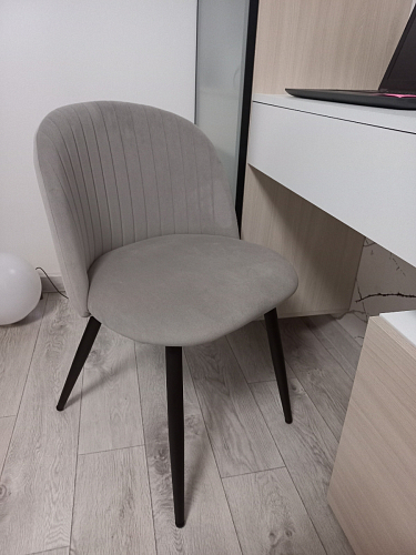 Стул на металлокаркасе Gabi gray / black фото покупателя 501