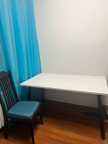 Стол Тринити Лофт 120 25 мм черный матовый / юта фото покупателя 39