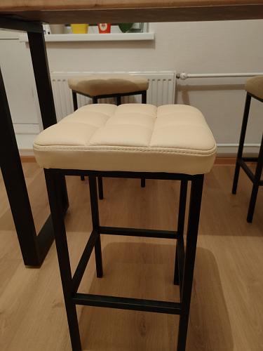 Барный стул Лофт линкольн белый / белый матовый фото покупателя 207