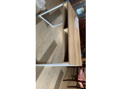 Письменный стол Леон Лофт дуб делано светлый / белый матовый фото покупателя 71